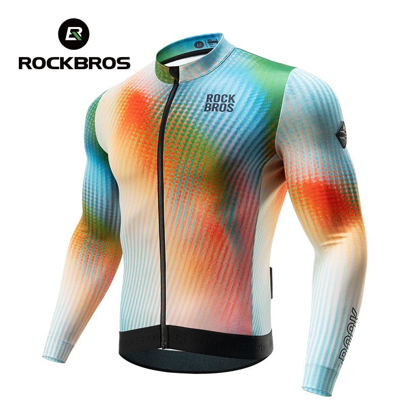 ROCKBROS Autumn Winter Long Sleeve Cycling Jersey - The Wright Bikes